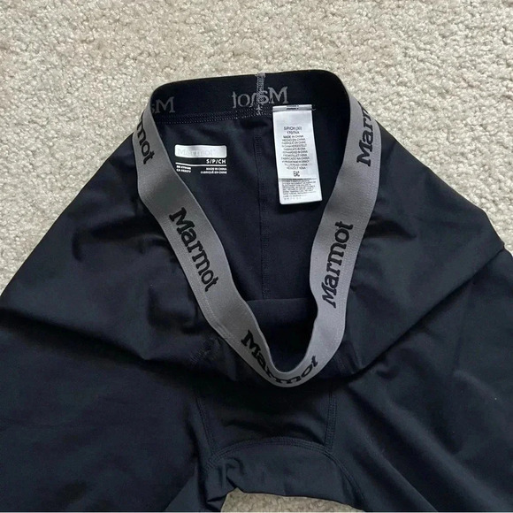 Marmot BaseLayer Tights Pants Men Size Small (30) M10990 Black Ski Snowboarding - Picture 10 of 16